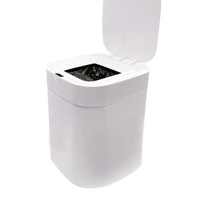 Good price 17.5L Motion Sensor Trash Can One Click Open Automatic Trash Bin White Color Garbage Can Self Sealing online