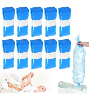 Un bon prix. 8-pack Nappy Bin remplir le sac poudre de couche de bébé Des seaux de couches remplissent Compatible avec TommeeTipee Couleur bleue en ligne
