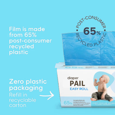 Goede prijs. Diaper Genie Easy Roll Refill 30 zakken per opvulling bevat tot 1410 pasgeboren luiers geurcontrole luier emmer opvulling zakken past luier genie handtekening en platina emmers online