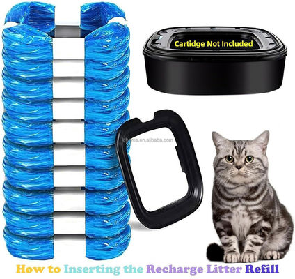 Un buen precio. Bolsas de Desecho para Arena Sanitaria con Control de Olor Directo de Fábrica, Duraderas, para Gatos, PE, Color Azul/Personalizado, Reemplazo para Contenedores de Arena Sanitaria en línea