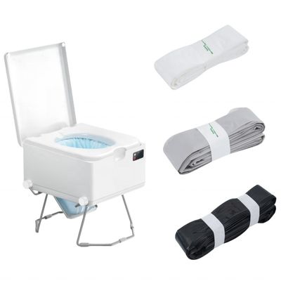 Ein guter Preis. Einweg-Toyett-Taschen Weiß / Schwarz / Grau Biologisch abbaubare Toilettentüten für Camping Online