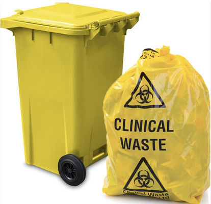 Good price Disposable Yellow Clinical Waste Bags Biodegradable Medical Waste Yellow Bag online